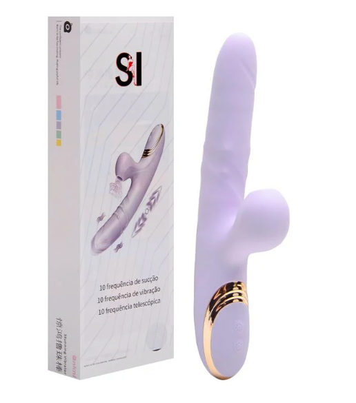 Vibrador Ponto G E Clitóris Vai Vem Anel