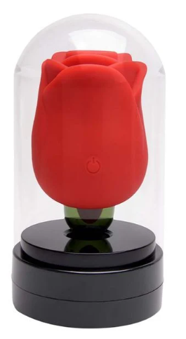 Rosa Vibrador Cúpula Pulsação E Língua