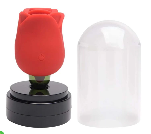 Rosa Vibrador Cúpula Pulsação E Língua