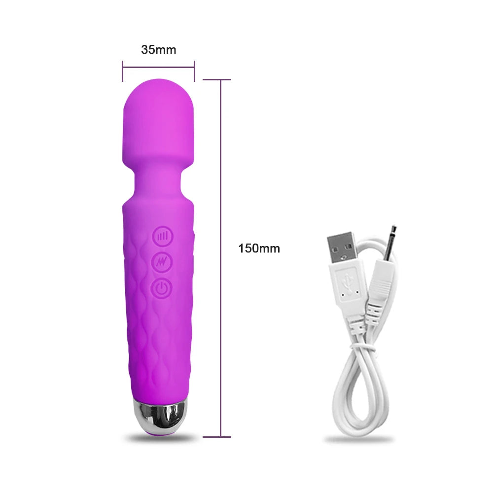Vibrador Varinha Magica - com 20 modos