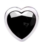 Plug Anal Metal Coração Pedra M Sensual Love