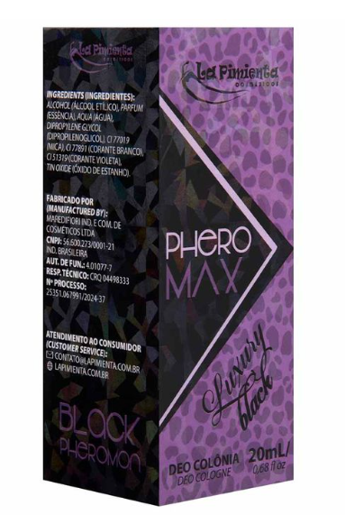 Perfume Phero-Max Luxury Black 20Ml La Pimenta