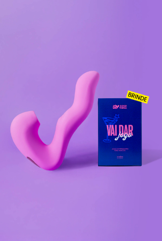 Kit Kiss Sugador e Vibrador 3 em 1 + Jogo de Cartas para Solteiros