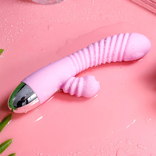 Vibrador 2 em 1 com língua e vibração – lambe, vibra e enlouquece