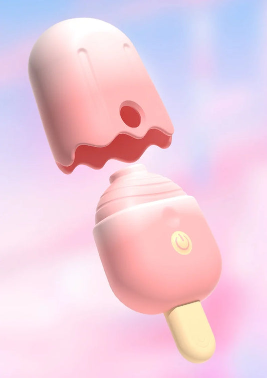 Sorvete vibrador com sucção – Prazer Intenso